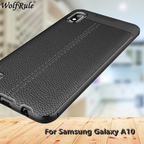 For Case Samsung Galaxy A10 Case Samsung A10 Fashion Lichee Style Silicone Rugged Hybrid Cover For Samsung Galaxy A10 Phone Case