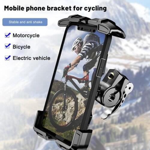 Motorcycle Bicycle Moto Bike Phone Navigation Holder Support handlebar Rearview Mirror Mount Clip Bracket Safe Driving Travel