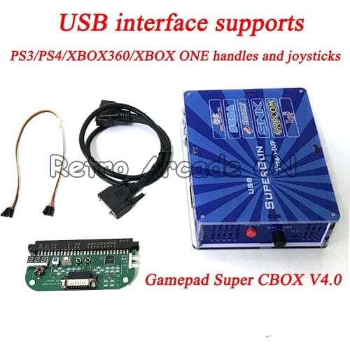 JAMMA to USB Joypad & SNK DB15 Gamepad Super CBOX V4.0 With External Converter For JAMMA Arcade Game SNK Motherboard
