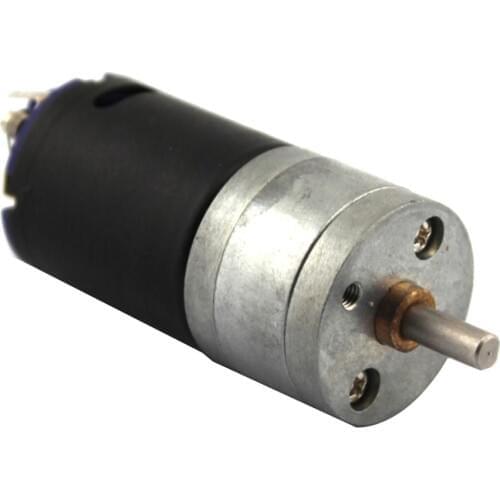 GM25-370 Motor(1:20) DC 6.0/12.0V Black Brushed Motor 4mm Shaft Diameter Motor DC Motor for RC Crawler Car Model Trucks Vehicle