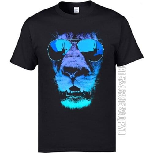 Hip Hop Rock Jazz Tshirts Vintage Hungry Lion 3D Printed T Shirt Mens Cotton Short Sleeve Crazy Top T-shirts Free Shipping