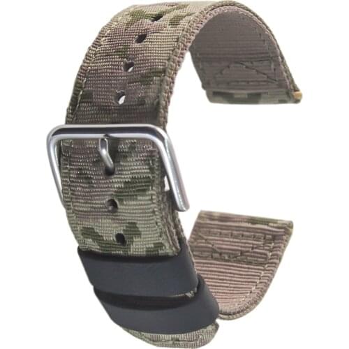 TIMELEE Nylon Watch Straps Camouflage Belt Strap 22mm 24mm Watch Accessories Watch Bands
