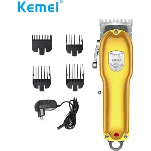 Kemei Hair Clippers for Men Professional All Metal Cordless Clippers for Hair Cutting Barbers Grooming Kit Rechargeable