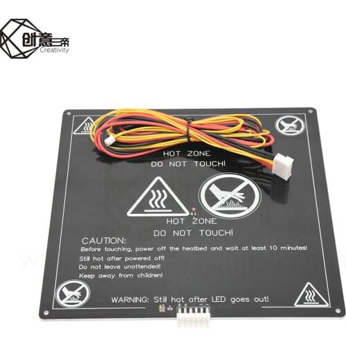 MK3 Heated Bed 12V/24V Parts For Reprap Mendel Hot Bed 3D Printers Part 214*214/220*220 Aluminium Plate 3mm 3D Printer Hotbed