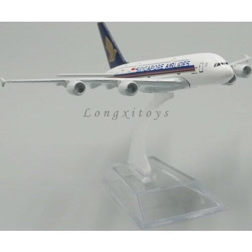 1:520 Diecast Plane Model Toy Singapore A380 Aircraft