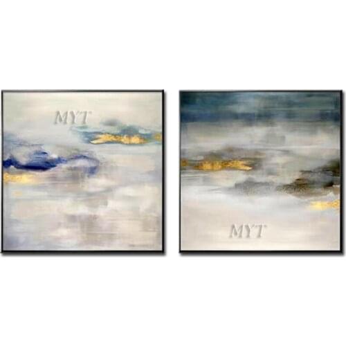 Sea Island Abstract Oil Painting Wall Art Home Decor Picture Modern Hand Oil Painting On Canvas Wedding Decoration Unframe