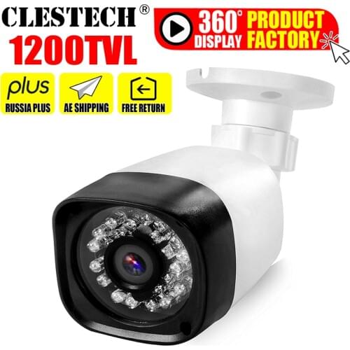 Low Price Real 1200TVL Cmos HD CCTV Camera IRCUT 24led 30m Night Vision Video Waterproof IP66 monitoring security mini vidicon