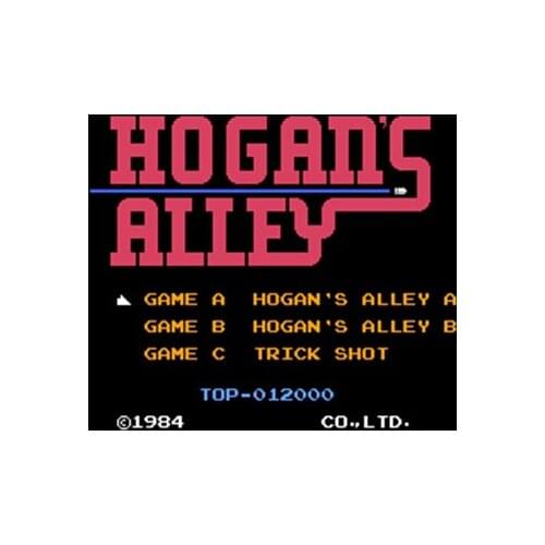 Newest Hogans Alley Region Free 8 Bit Game Card For 72 Pin Video Game Player