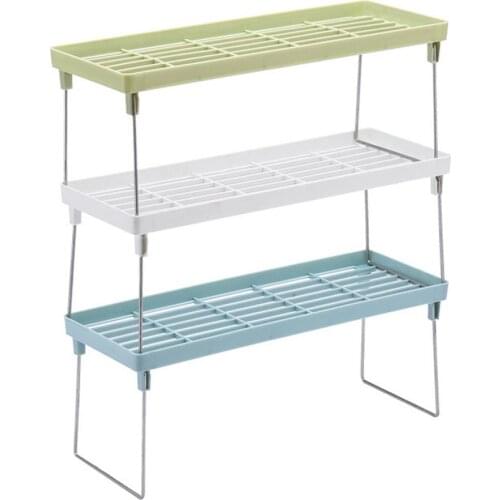 Storage Shelf 3 Tier Detachable Makeup Organizer Bathroom Storage Rack Floor Storage Rack Kitchen Spice Bottle Storage Rack