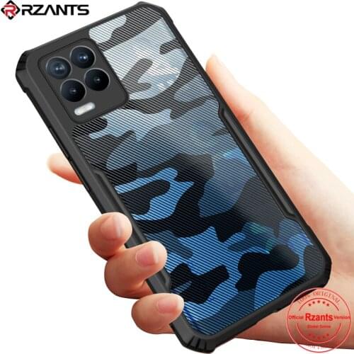 Rzants For OPPO Realme 8 Realme 8 Pro 5G 4G Case Hard [Camouflage Beetle] Hybrid Shockproof Slim Crystal Clear Cover Double