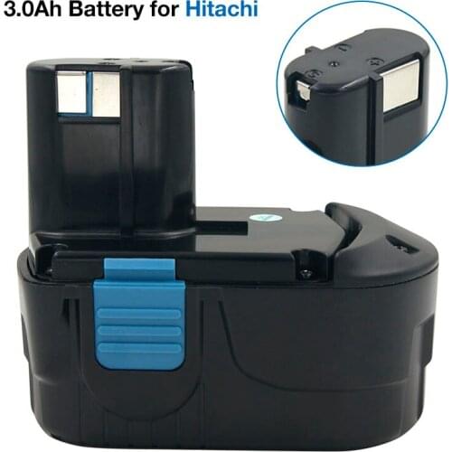 EB1820 EB1830 Replacement Battery 18V 3000mAh Ni-MH Power Tools Battery for Hitachi EB1812S EB1814SL EB18B DS18DL DV18DL C18DL