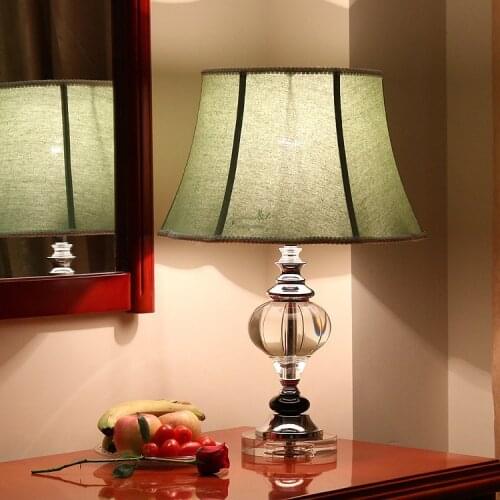 Modern Crystal Lamp lighting bedroom bedside lamp luxury fashion crystal table lamp Abajur bedside hotel table lamp k9 Luxury