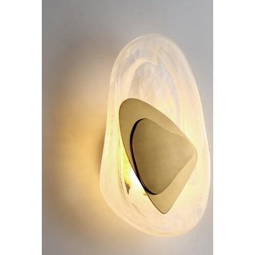 LED Golden Luxury Wall Lamp Postmodern Decoration Sconce Light for Living Room Bedroom Bedside Staircase Aisle TV Background