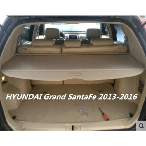 Car Rear Trunk Security Shield Cargo Screen Shield shade Cover Fits For HYUNDAI Grand SantaFe 2013 2014 2015 2016