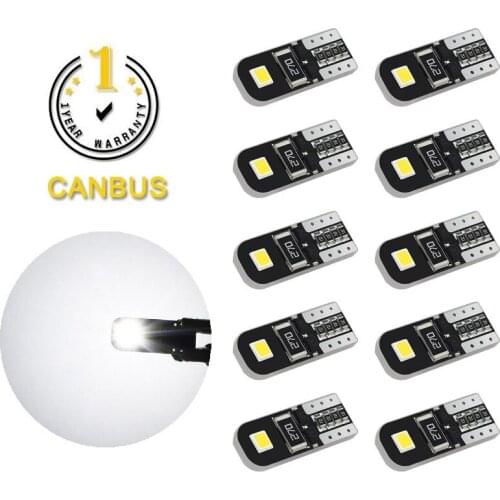 10pcs W5W T10 LED Canbus Lamp Auto Car Interior Light for Volvo XC60 XC90 S60 V70 S80 S40 V40 V50 XC70 V60 C30 850 C70 XC 60 12V