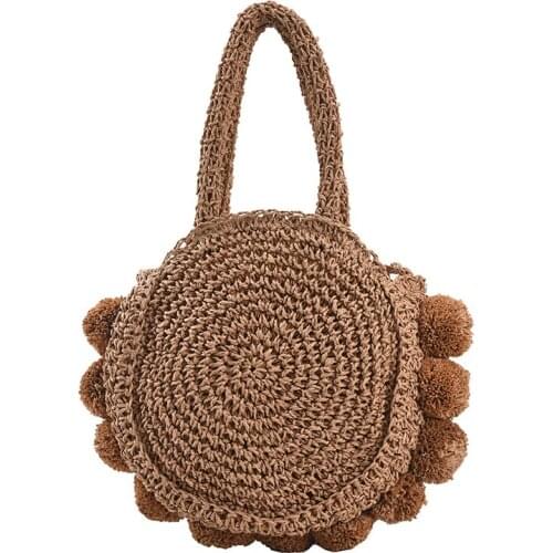 2021 Fashion straw beach bag bolsos de verano travel shoulder bags handtasche designer tote crossbody bags for women sac paille