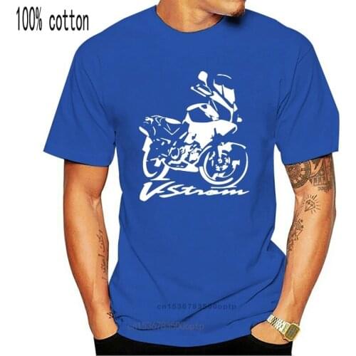 Brand 2020 New T Shirt Man Cotton Motorcycle Motorrad T-shirt Cotton Suz Vstrom V Strom 650