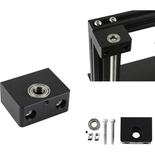Aluminum Z-axis Lead Screw Z-Rod Bearing Holder with Bearing Housing Upgrade For Creality 3D CR-10 Enedr-3/Pro V2 Printer parts
