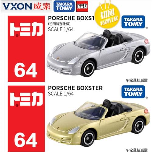 Alloy Car 064 Porsche BOXSTER Sports Car Tyrant Gold 472391 Silver First Return Toy Car 1:64