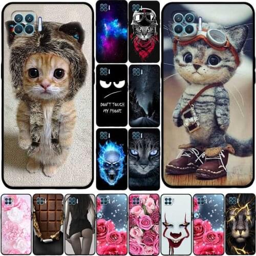 Case For OPPO F17 Pro A93 4G Case TPU Soft Silicone Back Cover For OPPO Reno4 lite F Phone Case Funda For OPPO Reno 4 lite Case