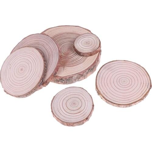 Wooden Slice Cup Mat DIY Natural Round Cup Holder Tea Coffee Mug Drinks Holder