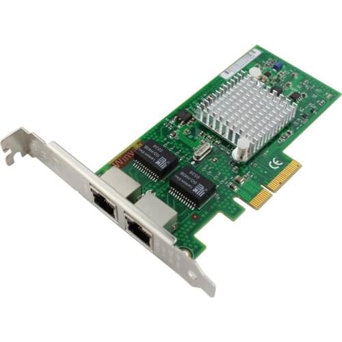 WY5709-T2 DUAL Port 1000Mbps Gigabit Ethernet PCI-E X4 NIC Card Chipset for BCM5709C