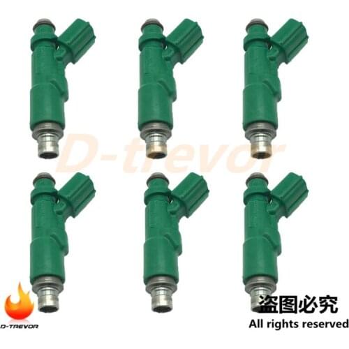 Set of 6 OEM 23250-21020 23209-21020 Fuel Injector Nozzle for Toyota Echo Prius Scion xA xB 1.5L