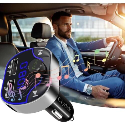 Mini USB Car Charger Universal Dual USB Fast Charging Car Mobile Phone Music Transmitter Interior Accessories