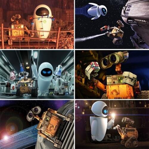 Disney 5D DIY Diamond Painting Star Character Robot Story Cross Stitch Set Inlaid Diamond Mosaic Home Decoration Painting