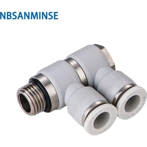 NBSANMINSE 10Pcs/Lot PHT 2 1/2 Universal 360 Swivel Air Hose Connector Pneumatic Double Banjo Fittings Rotate Fitting