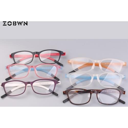 Wholesale promotion from manufacture eyewear & Accessories mat Square Shape super thin light Eyeglasses Frames Men in Plain Lens