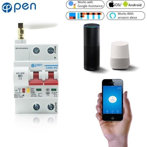 OPEN 2P 100A Remote Control Wifi Circuit Breaker /Smart Switch/ Intelligent overload ,short circuit protection