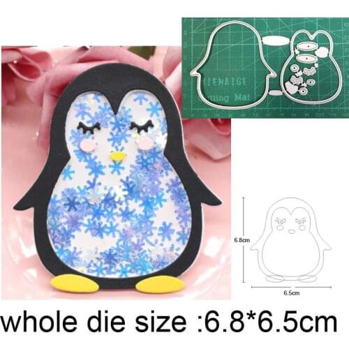 Christmas Penguin Metal Cutting Dies stamp and dies Stencil DIY Scrapbooking dies Paper Card Making Embossing Die Cut Craft dies