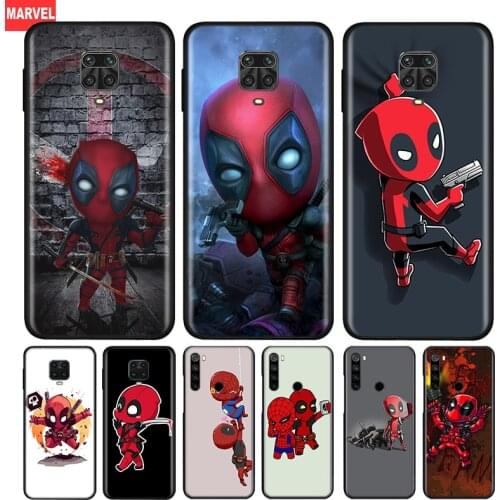 Silicone Cover Deadpool Marvel Cartoon For Xiaomi Redmi Note 10 10S 9 9S Pro Max 9T 8T 8 7 6 5 Pro 5A Phone Case