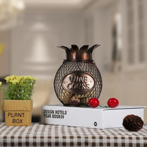 TOOARTS Pineapple wine cork container Handcrafts home decoration Decorations accessories Practical crafts mini bottle