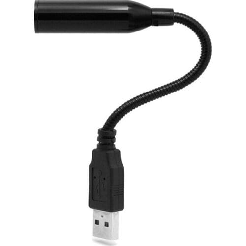 360 degree Omnidirectional Portable USB Recording Microphone Suitable for PC Laptop Desktop Computer Microphone Black