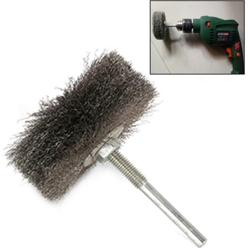 YEODA 1PC 105X82mm*6mm SS Steel Wires polished Head Brushes For Carving Burr Wood Mahogany Furniture Root Relief