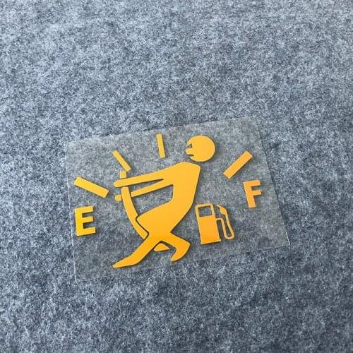 Funny Oil Gas EF Power Car Oil Tank Stickers Auto Whole Body Tail Decal Reflective