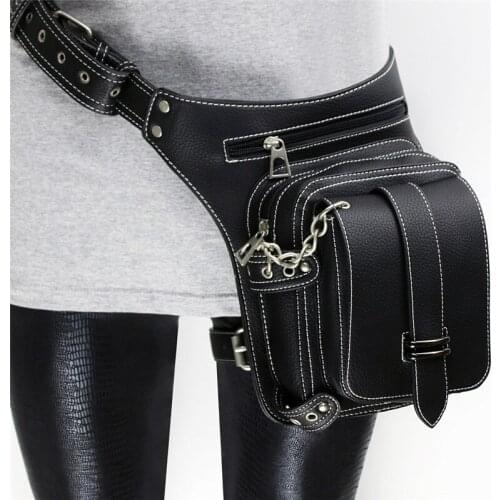 The New Women Handbags Punk Rock Woman Bag Motorcycle Bag Womens Shoulder Bag Multi-functional Pockets Male Dropship