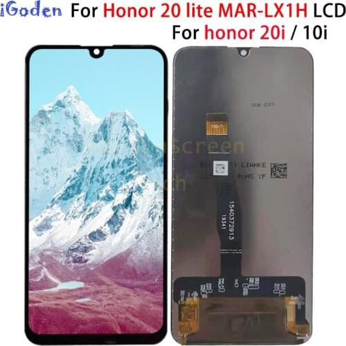 LCD Display for Honor 20 Lite MAR-LX1H LCD+Touch Screen Digitizer Assembly Replacement for Huawei Honor 20 Lite 6.15inch Screen