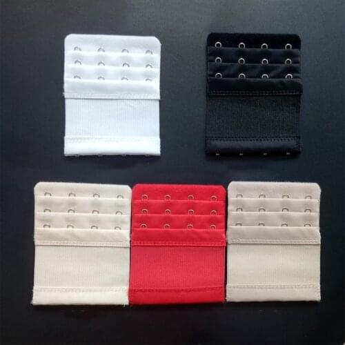1pc Three-row Four-button Elastic Elastic Stainless Steel Bra Extension Buckle Underwear Buckle Extension Buckle Bra Back Buckle
