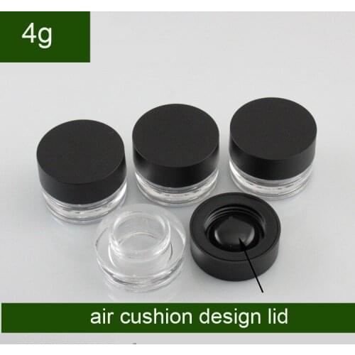 300pcs 4g 4ml Empty Eye cream Jar Packing Container Eye Jel Box Cosmetic Case Nail Lip Gloss Balm Pot Air cushion Sample Case