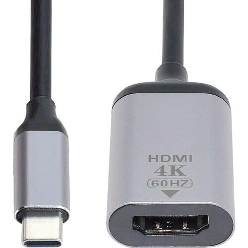 4K 60hz 1080p HDMI HDTV Adapter to USB-C Type C Cable for Tablet & Phone & Laptop