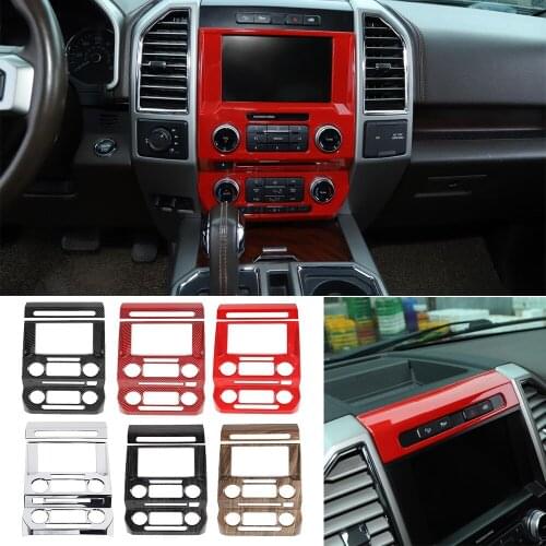 ABS Central Control Emergency Light Switch and Navigation GPS Panel Cover for Ford F150 2015-2021 Interior Accessories