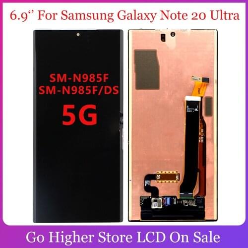 AMOLED 6.9‘’ For Samsung Galaxy Note 20 Ultra LCD SM-N985F, SM-N985F/DS 5G LCD Display Digitizer Assembly