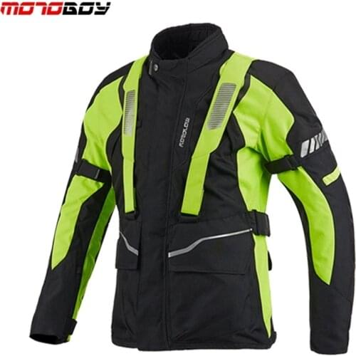 Free shipping 1pcs Mens Autumn Winter Waterproof Body Armor Protective Jacket Keep Warm Racing Motorcycle Jacket With 5pcs pad
