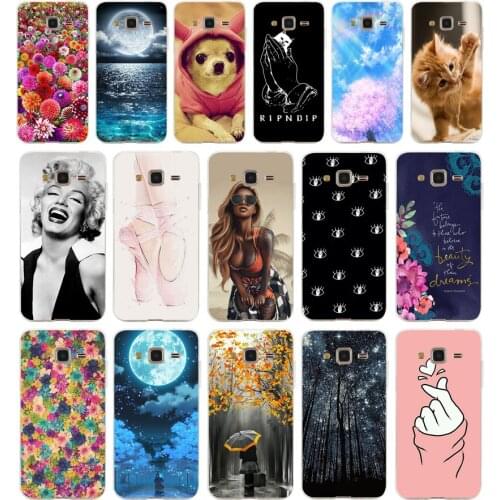 F Soft TPU Cases FOR Samsung Galaxy Grand Prime Case Cover G530 G530H G531F Bumper FOR Samsung Grand Prime Cover Flower