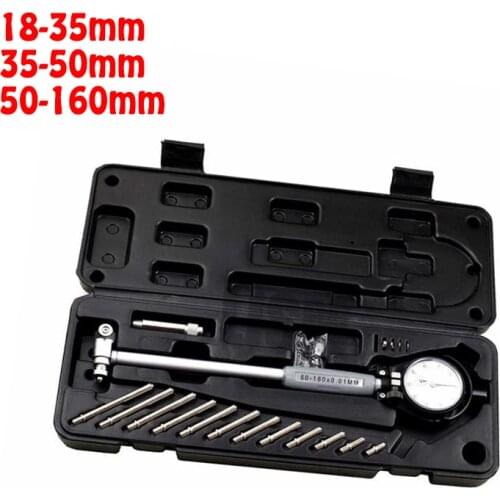 50-160MM 35-50MM 0.01mm Dial Bore Gauge Indicator Diameter Indicators Precision Engine Cylinder Measuring Test Kit Tool Meter