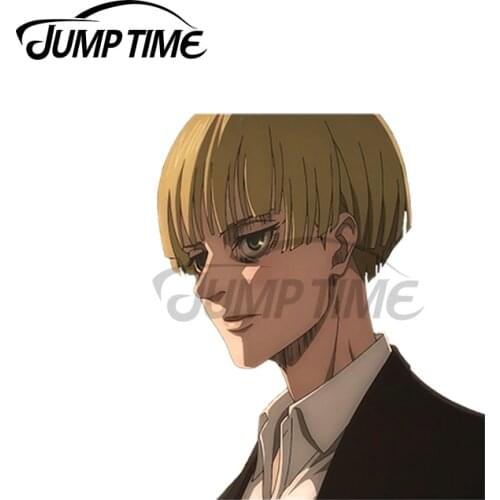 JumpTime 13 x 4.5cm Attack On Titan Yelena Funny Car Stickers Bumper Graffiti Decal Waterproof Windows Trunk Car Door Protector