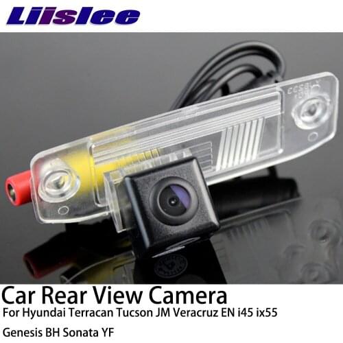 LiisLee CCD Car Rear View Backup Reverse Parking Camera For Hyundai Terracan Tucson JM Veracruz EN i45 ix55 Genesis BH Sonata YF